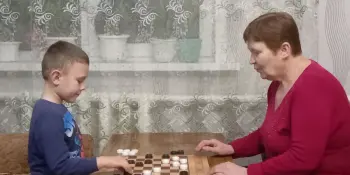 #шашки/шахматы в моей семье