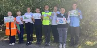 В нашей школе прошла акция под названием "День без автомобиля"