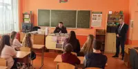В школе  прошла профилактическая встреча с сотрудником милиции