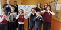 Напярэдадні Дня роднай мовы ва ўстанове адукацыі прайшла акцыя "Пажаданні  роднай  мове"