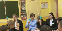 В рамках недели профориентации для учащихся 8-11 классов прошел интеллектуальный квиз "Все о профессиях"